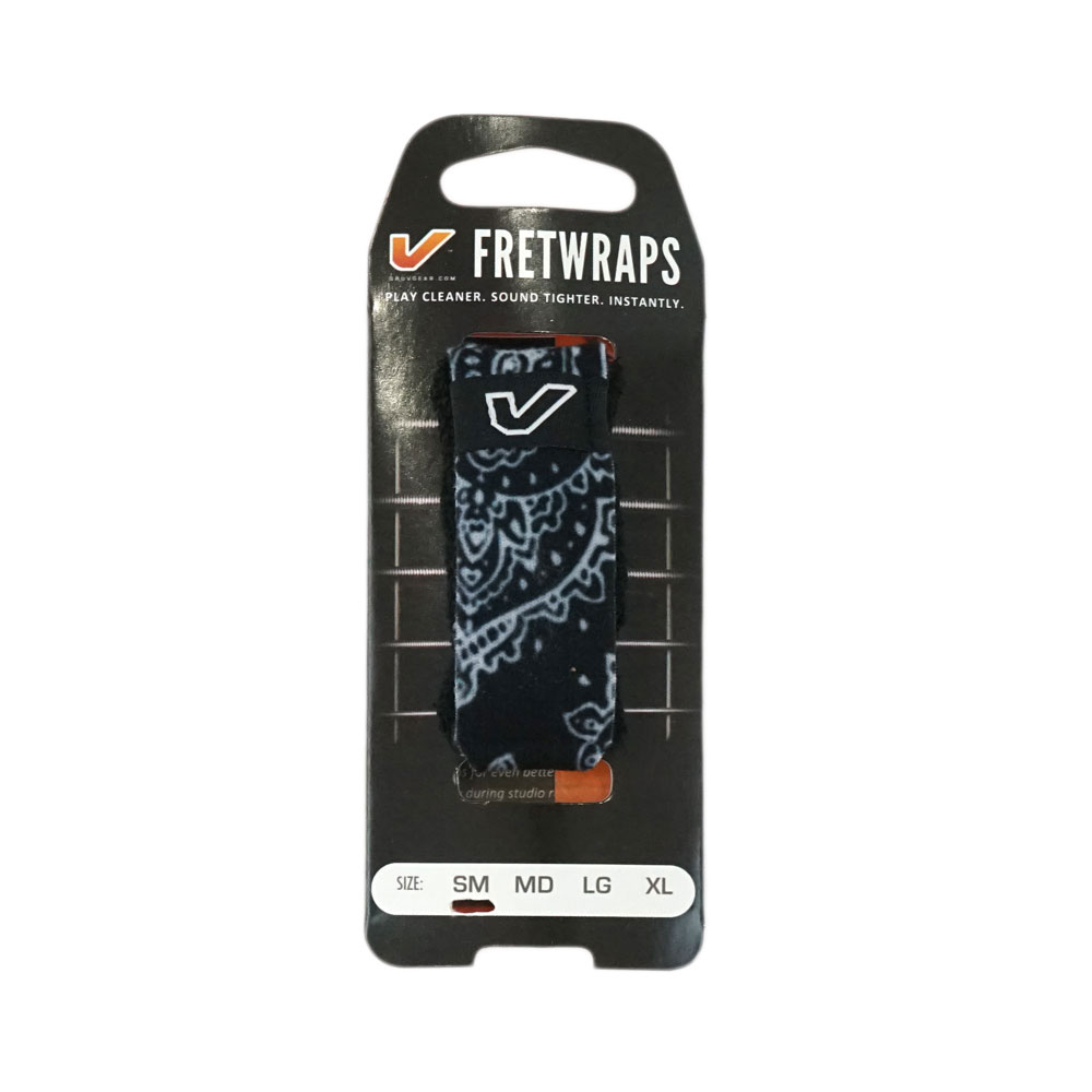 Gruv Gear FW1-BNB-SM FretWraps Black Bandana 1-Pack スモール 6弦エレキギター/4弦ベース用