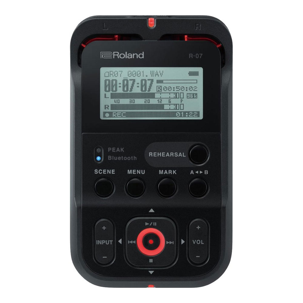 ROLAND R-07 BK High Resolution Audio Recorder オーディオレコーダー