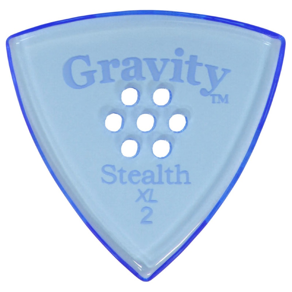 GRAVITY GUITAR PICKS Stealth -XL Multi Hole - GSSX2PM 2.0mm Blue ピック