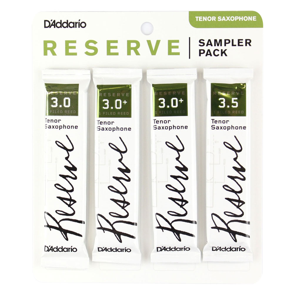 D’Addario Woodwinds/RICO LDADSPRETS30 レゼルヴ テナーサックス リード サンプラーパック [3.0 3.0+ 3.0+ 3.5]