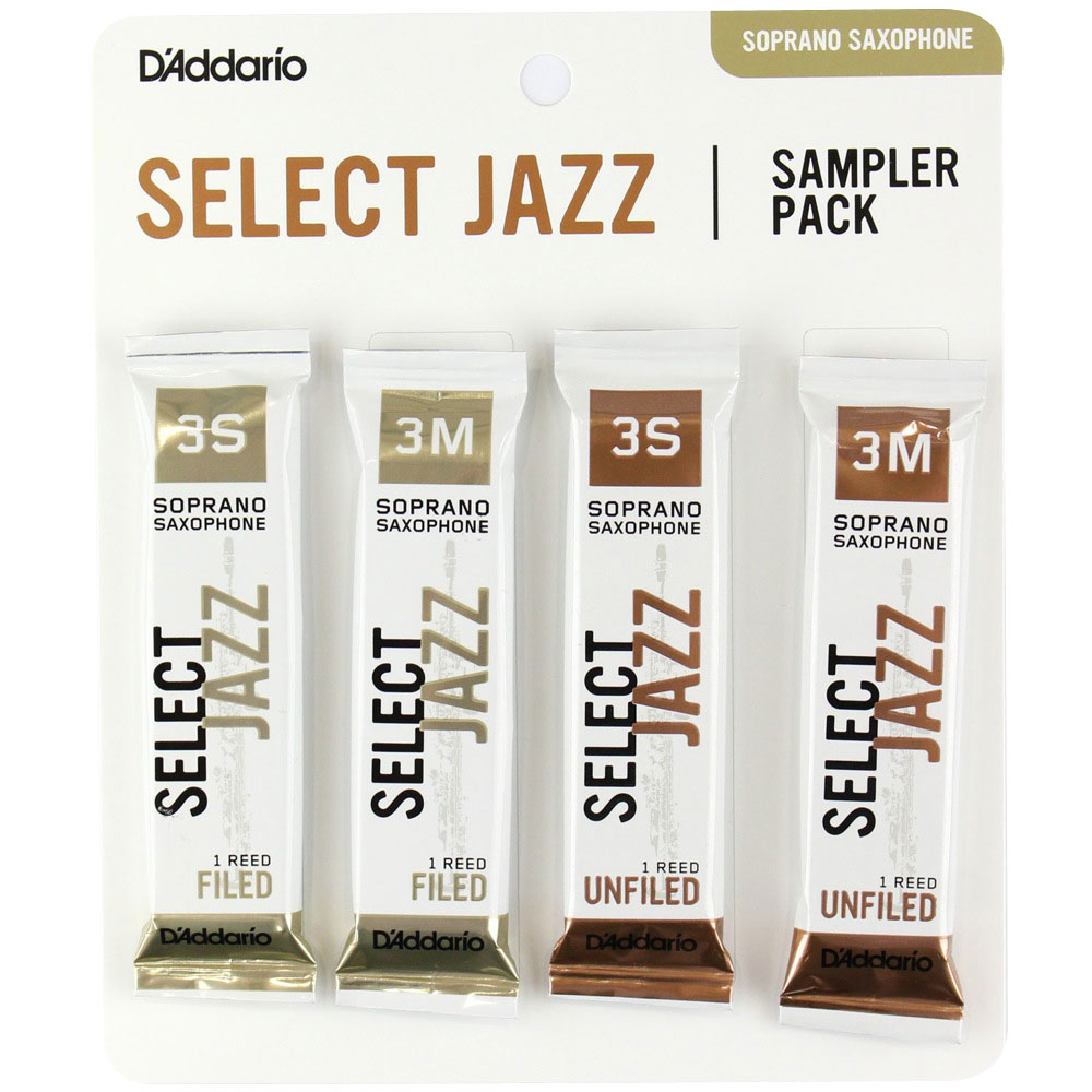 D’Addario Woodwinds/RICO LDADSPJZSSS3S ジャズセレクト ソプラノサックス リード サンプラーパック [F3S F3M UF3S UF3M]