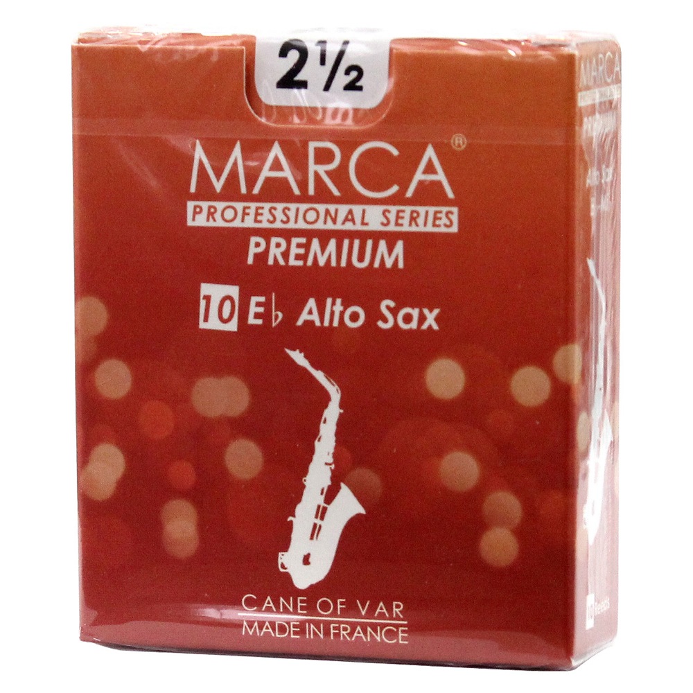 MARCA PREMIUM アルトサックス リード [2.1/2] 10枚入り(マーカ リード