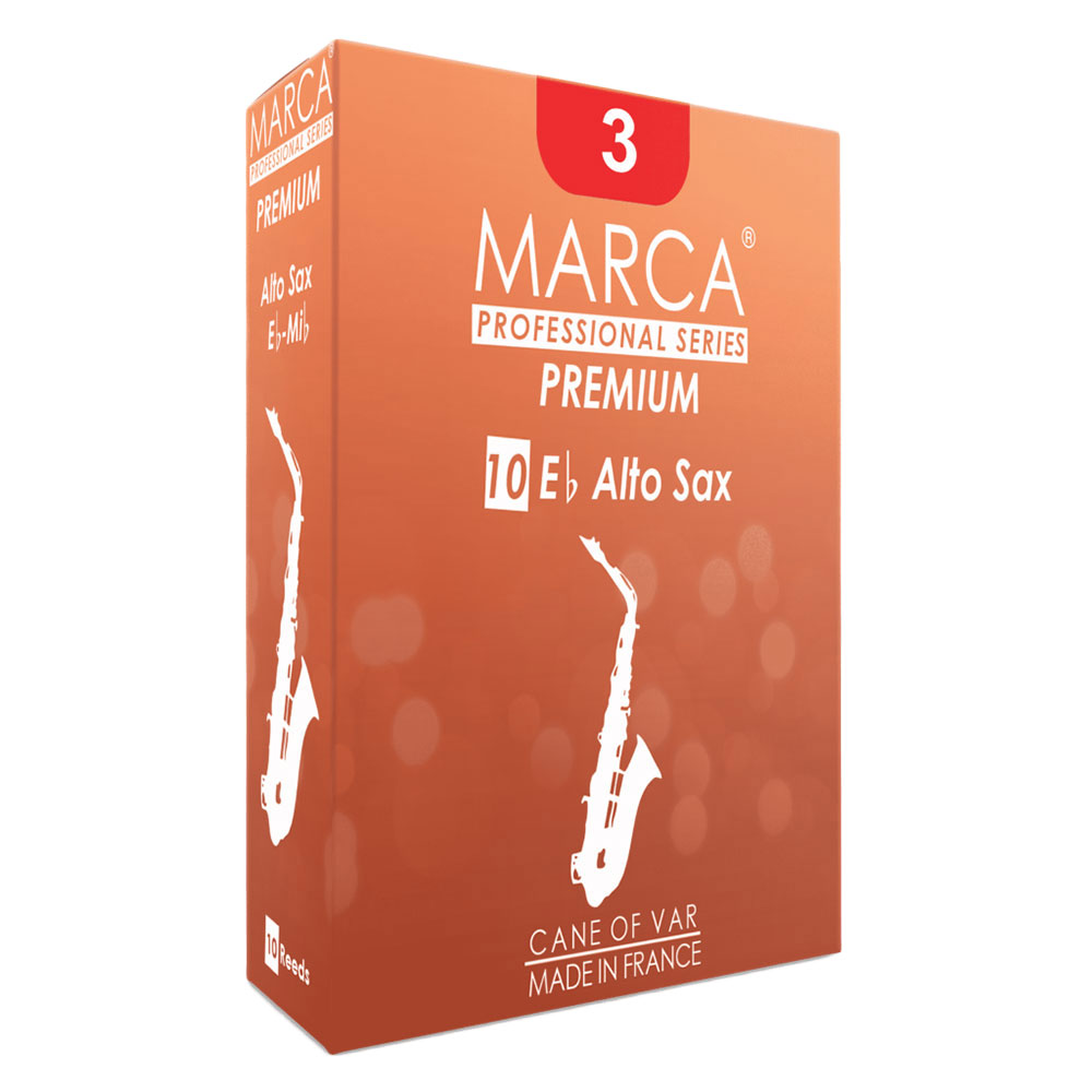 MARCA PREMIUM アルトサックス リード [3] 10枚入り