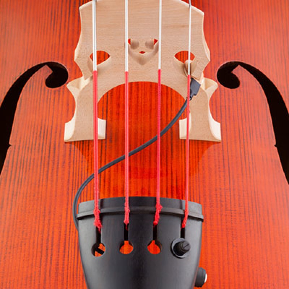 KNA DB-1 Portable Piezo Pickup for Double Bass コントラバス用ピックアップ 使用例