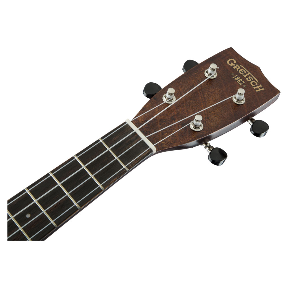 GRETSCH G9110-L A.E. Concert Long-Neck Vintage Mahogany Stain エレクトリックウクレレ コンサートロングネック ヘッド表