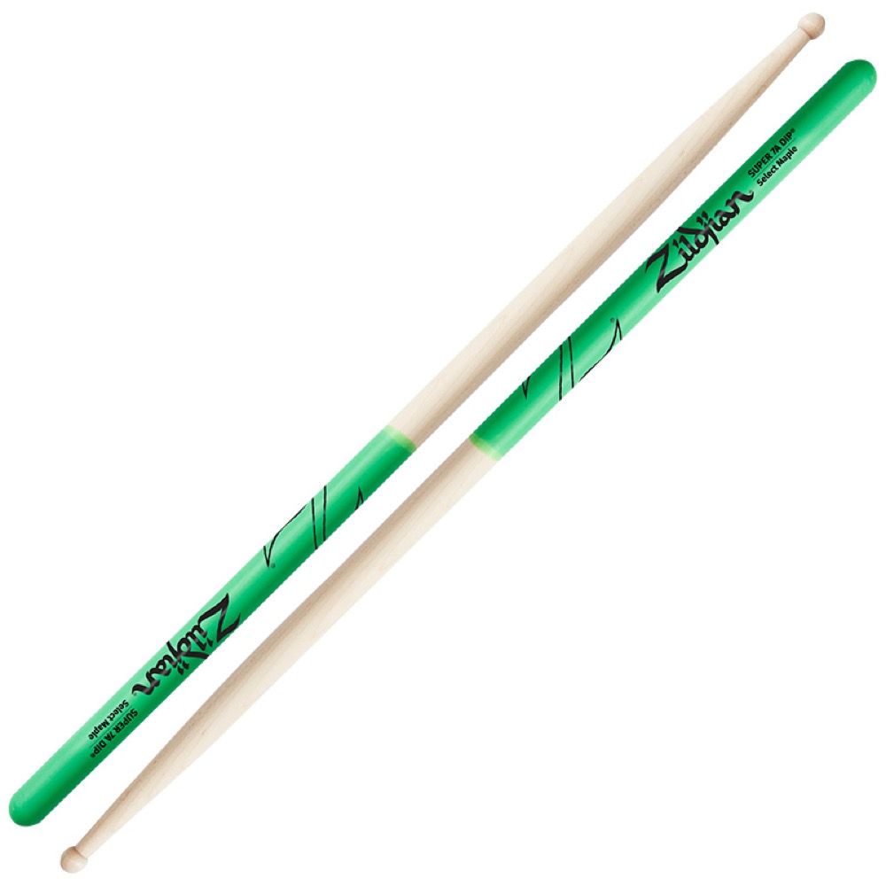 ZILDJIAN LAZLZS7AMDG Maple Series SUPER 7A GREEN DIP ドラムスティック