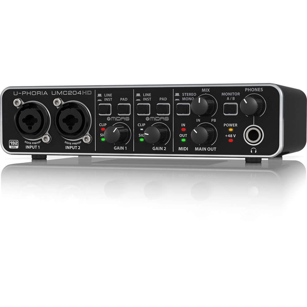 BEHRINGER UMC204HD U-PHORIA オーディオインターフェース