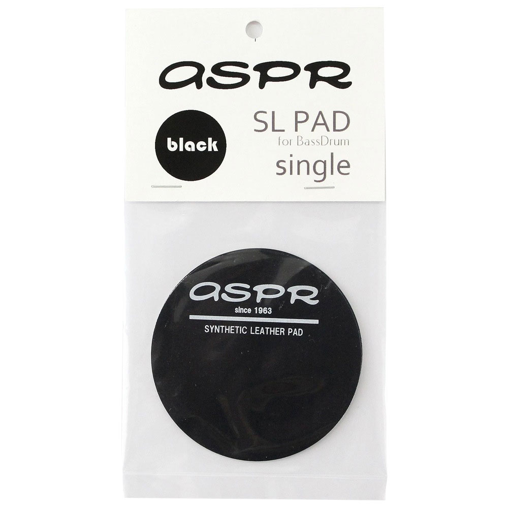 ASPR(アサプラ) SL-PAD single black シングルペダル用 バスドラムインパクトパッド 黒