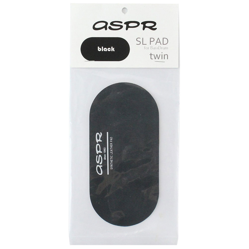 ASPR(アサプラ) SL-PAD twin black ツインペダル用 バスドラムインパクトパッド 黒