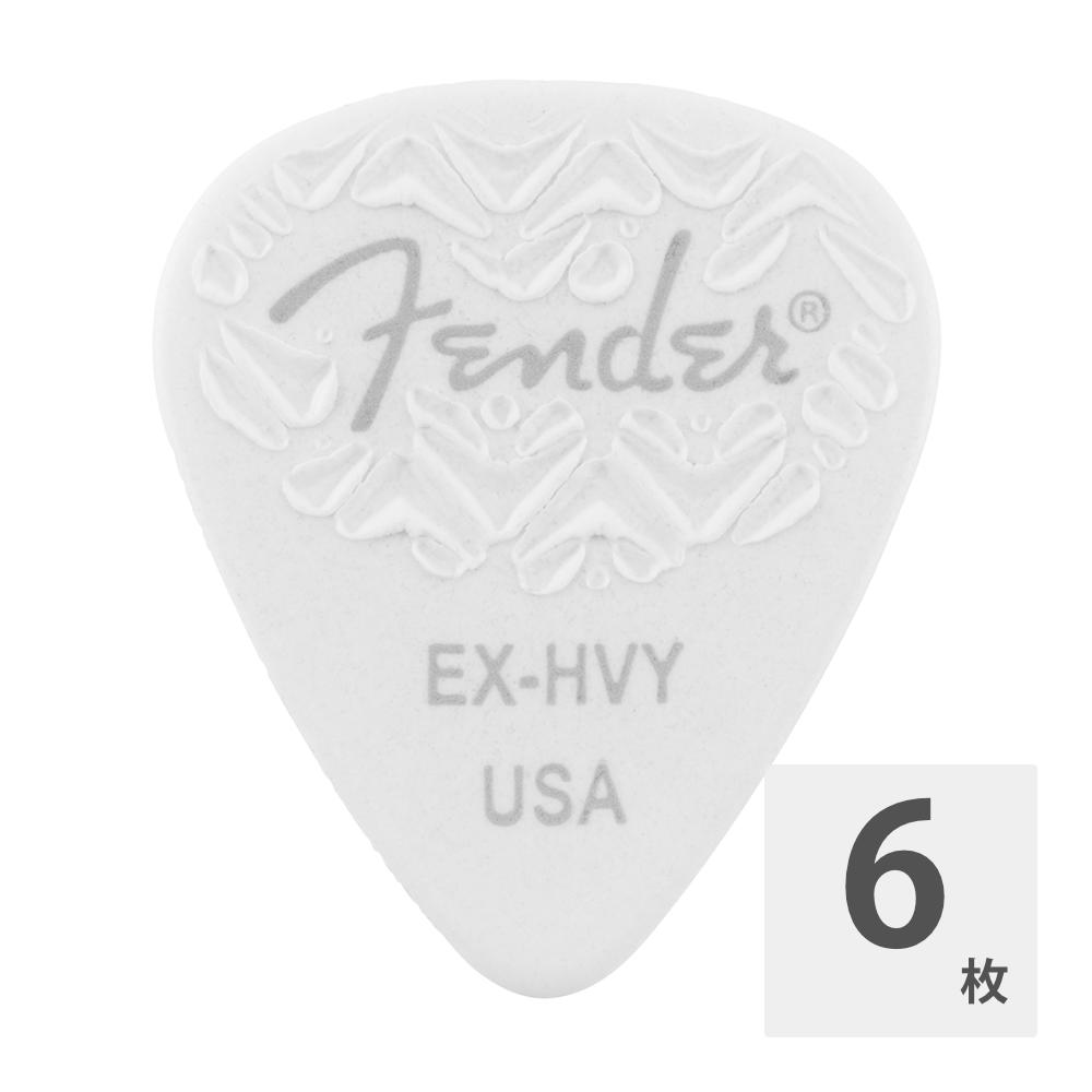 Fender 351 Shape Wavelength Celluloid Picks White ピック 6枚入り