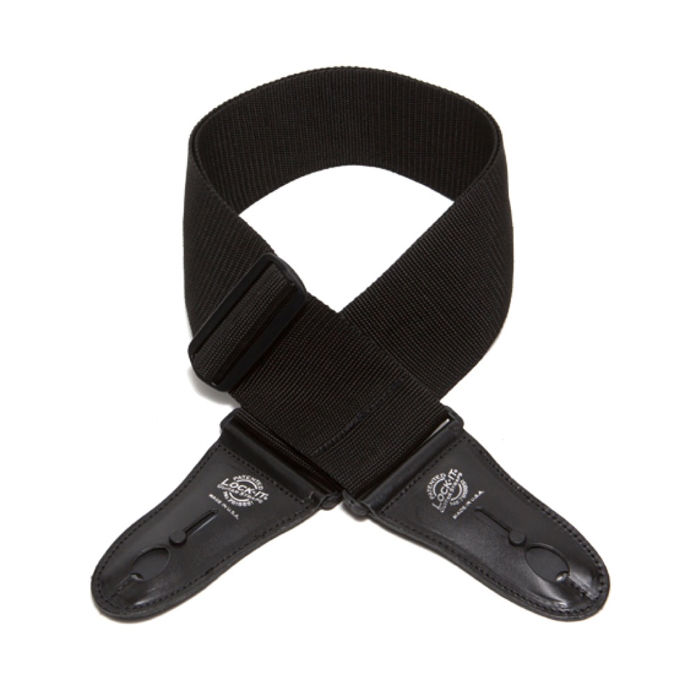 LOCK-IT STRAP LIS 012 P3-BLK ロック機構付きギターストラップ