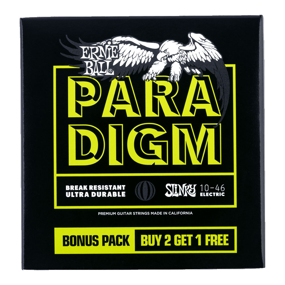 ERNIE BALL 3371 Paradigm 3set Pack Regular Slinky  Electric Guitar Strings 10-46 3セットパック エレキギター弦