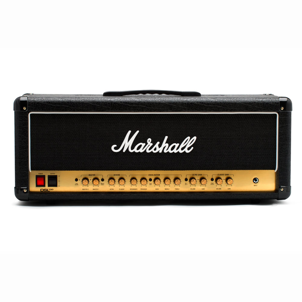 マーシャル MARSHALL DSL100H ギターアンプ ヘッド 真空管アンプ 全体像・正面