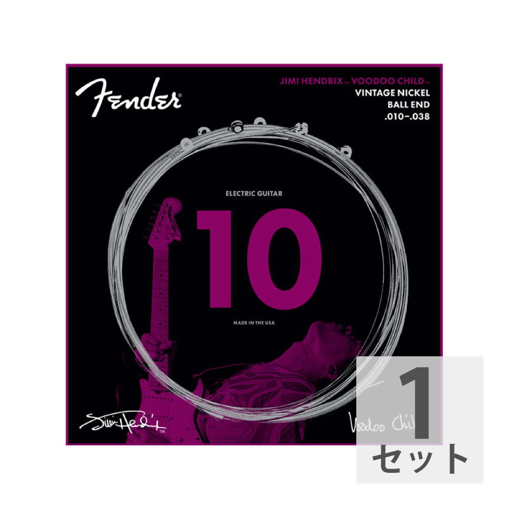 Fender Jimi Hendrix Voodoo Child Ball End Nickel 10-38 エレキギター弦