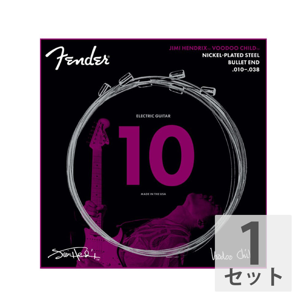 Fender Jimi Hendrix Voodoo Child Bullet End Nickel Plated Steel 10-38 エレキギター弦