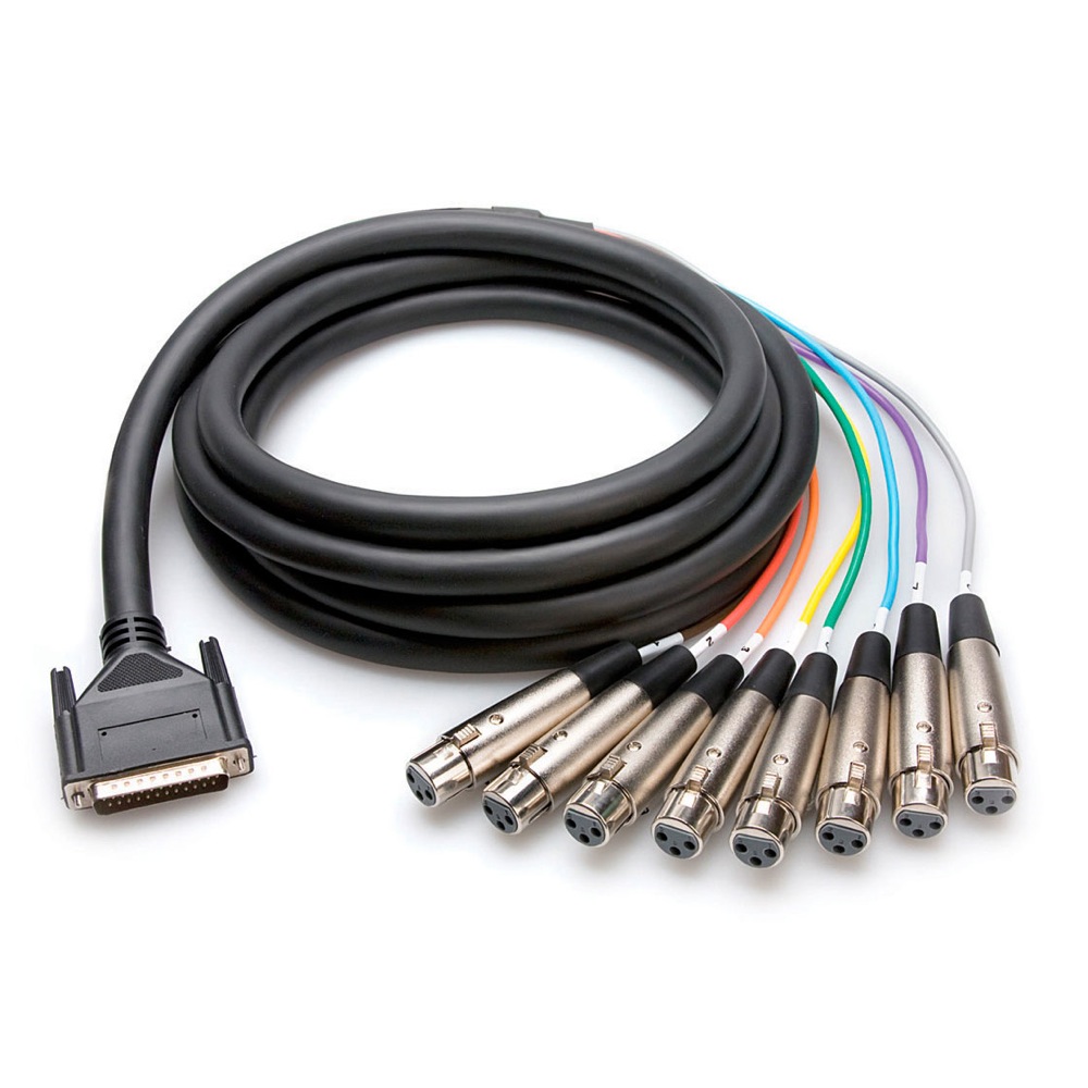 Hosa DTF-807 7m Dsub25ピン-XLRキャノンメス マルチケーブル