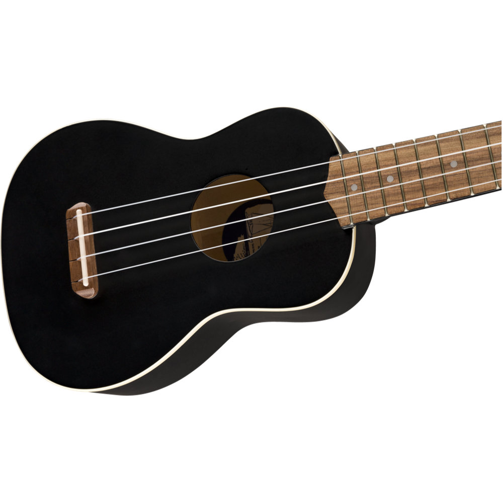 Fender Venice Soprano Ukulele Black Walnut ソプラノ ウクレレ ボディトップ