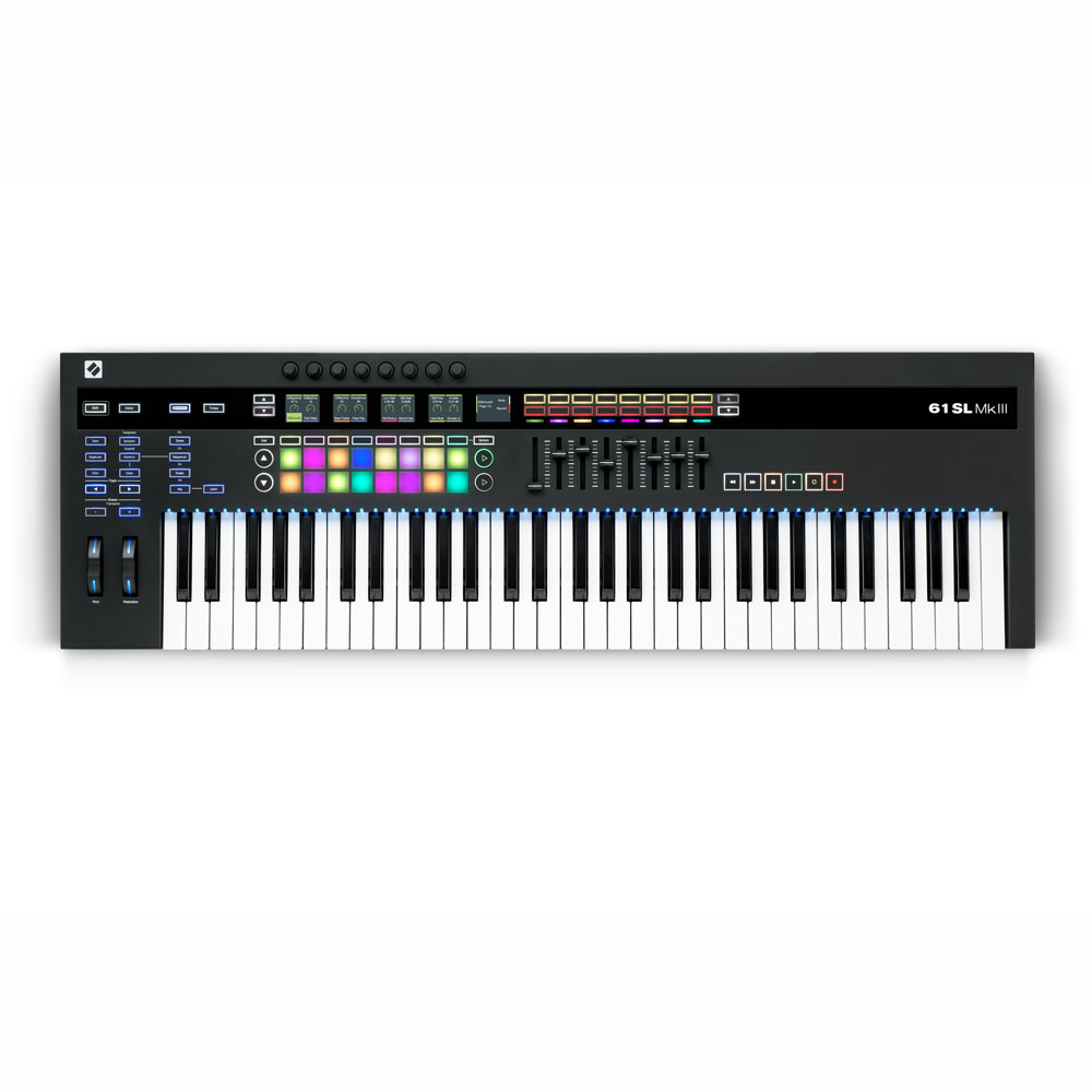 web総合楽器店　MIDIキーボード　61鍵盤仕様(ノベーション　MkIII　8トラックシーケンサー搭載　novation　MIDIキーボード)　61SL　61鍵