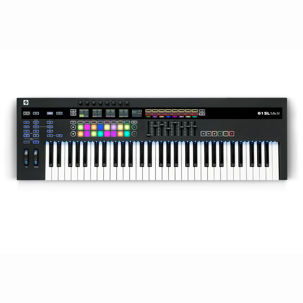 novation 61SL MkIII 8トラックシーケンサー搭載 MIDIキーボード 61鍵盤仕様
