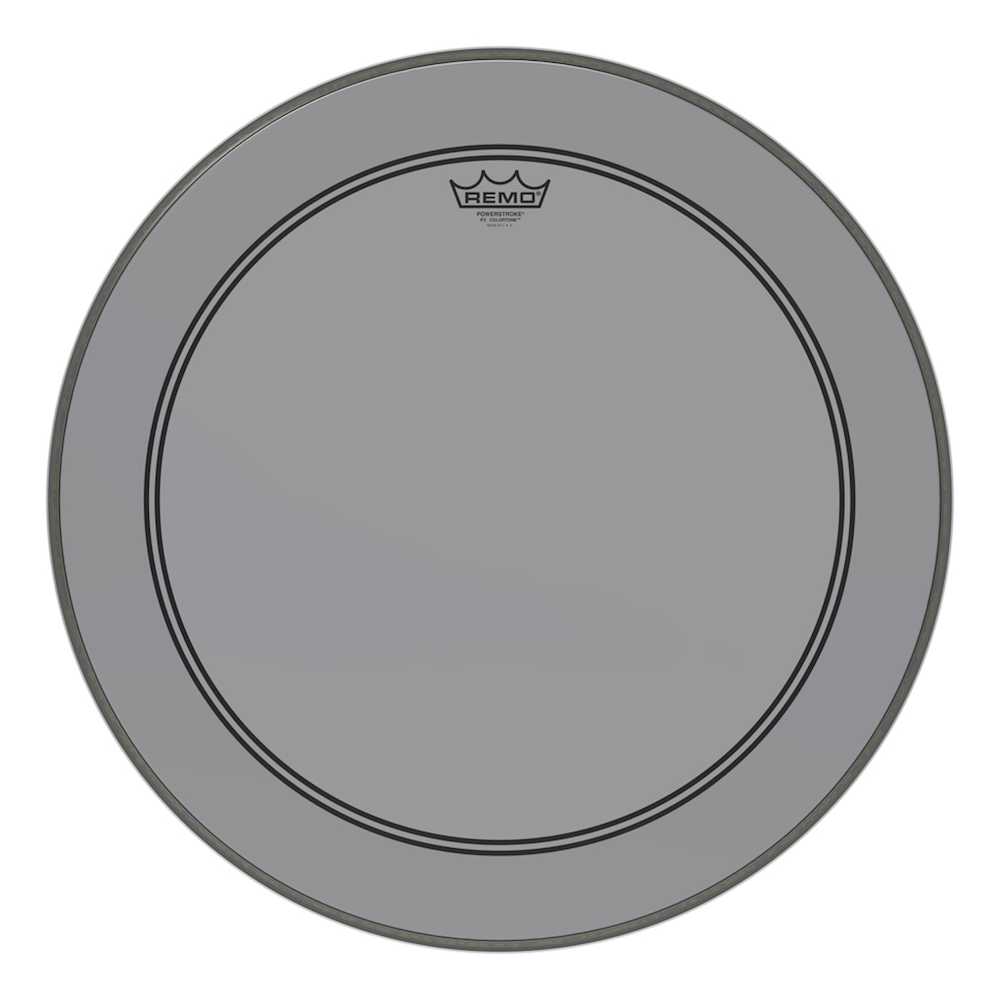 REMO P3-324B POWERSTROKE3 COLORTONE #SM 24インチ ドラムヘッド バスドラム用