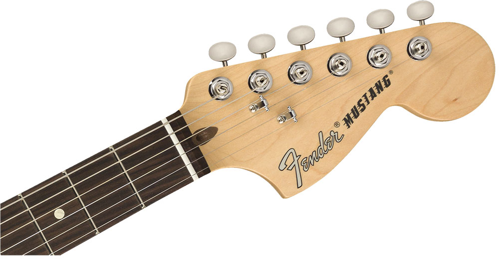Fender American Performer Mustang RW SATIN SBL フェンダー ムスタング ソニックブルー アメリカンパフォーマーシリーズ ヘッド画像