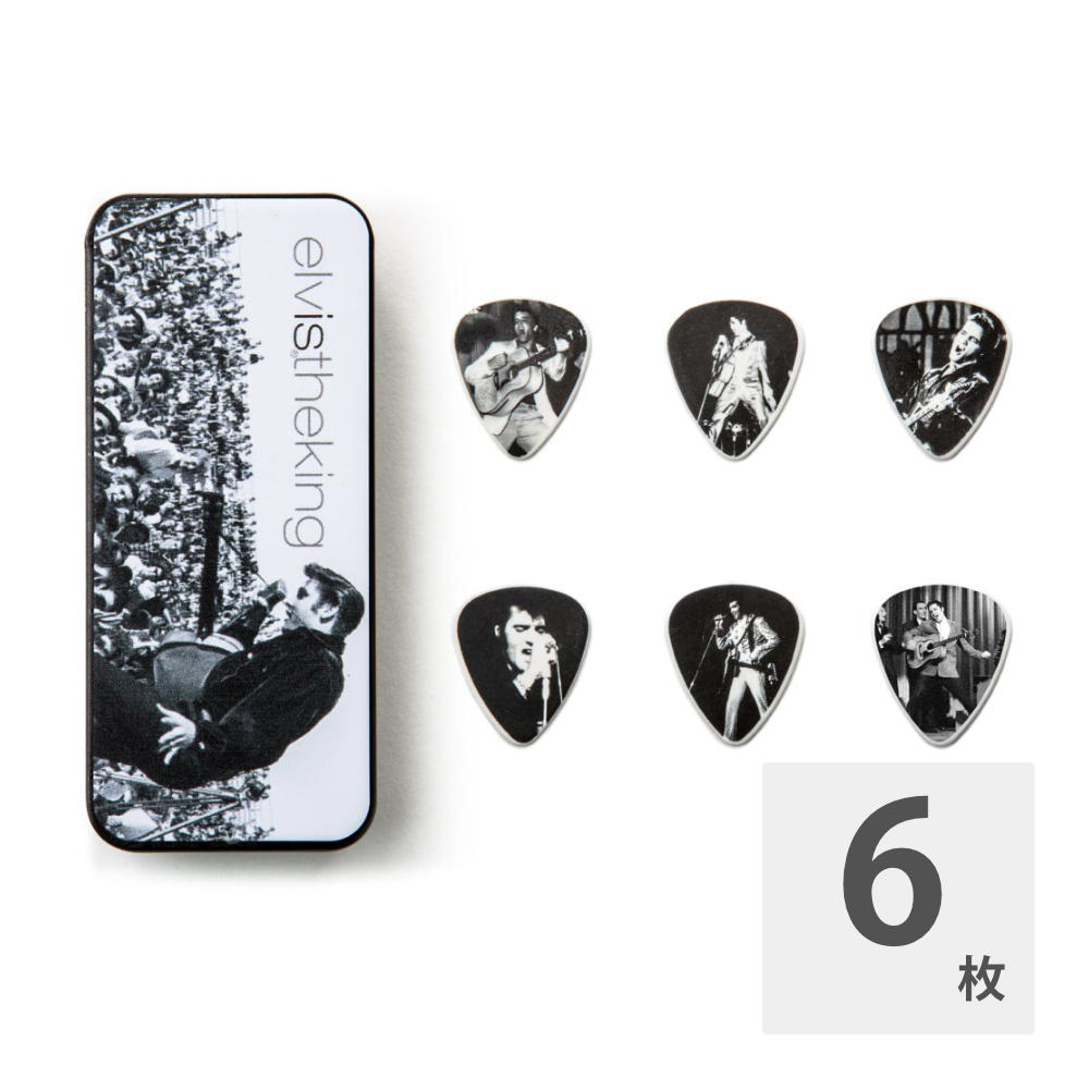 JIM DUNLOP EPPT01 ELVIS COLLECTIBLE ELVIS IS KING ピック&ケース