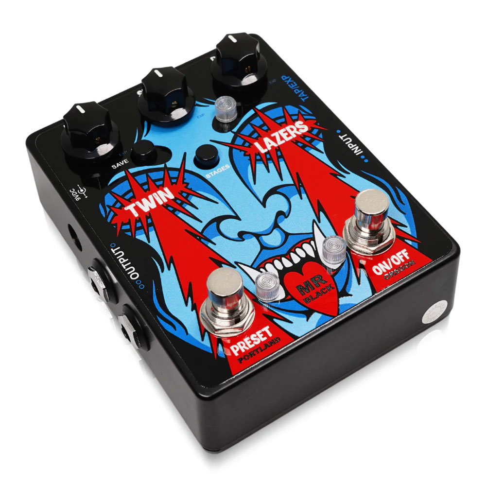 Mr. Black Twin Lazers フェイザー ギターエフェクター 全体像