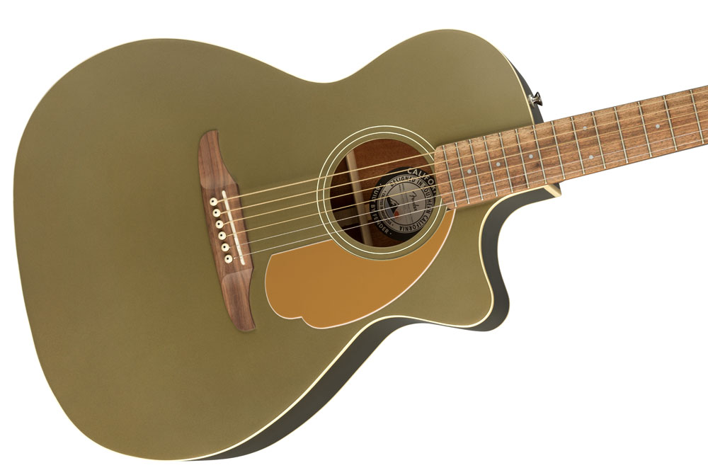 Fender Newporter Player Olive Satin WN エレクトリックアコースティックギター