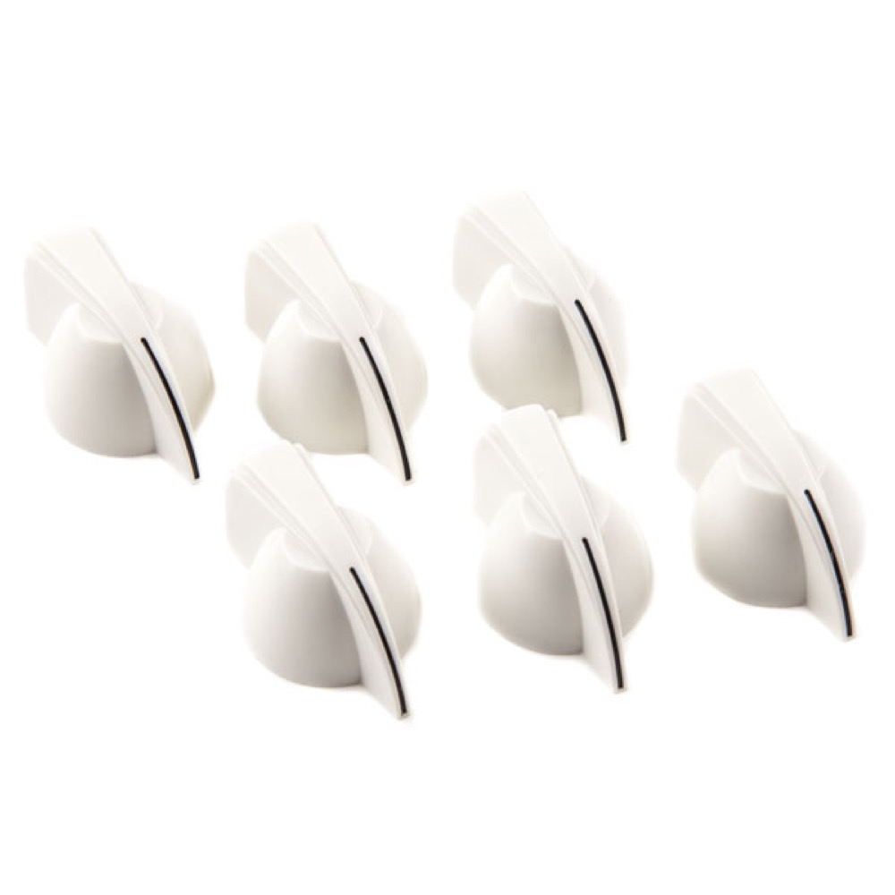 Fender Chicken Head Amplifier Knobs 6 White コントロールノブ