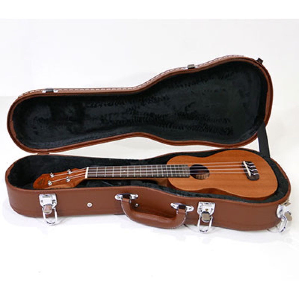 ORCAS UC-100S Brown ソプラノウクレレ用 ハードケース 詳細画像
