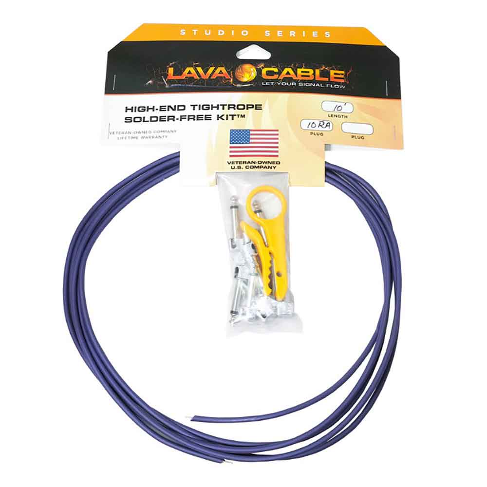 Lava Cable High-End Tightrope Solder-Free kit L字型プラグ ケーブルキット(ラヴァケーブル はんだ不要  パッチケーブル制作キット) | chuya-online.com 全国どこでも送料無料の楽器店