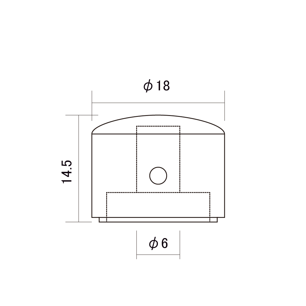 goldo KBG18N メタルノブ ニッケル サイズ詳細
