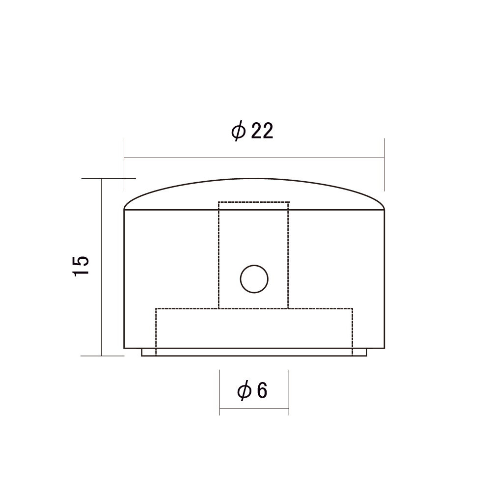 goldo KBG22C メタルノブ クローム サイズ詳細