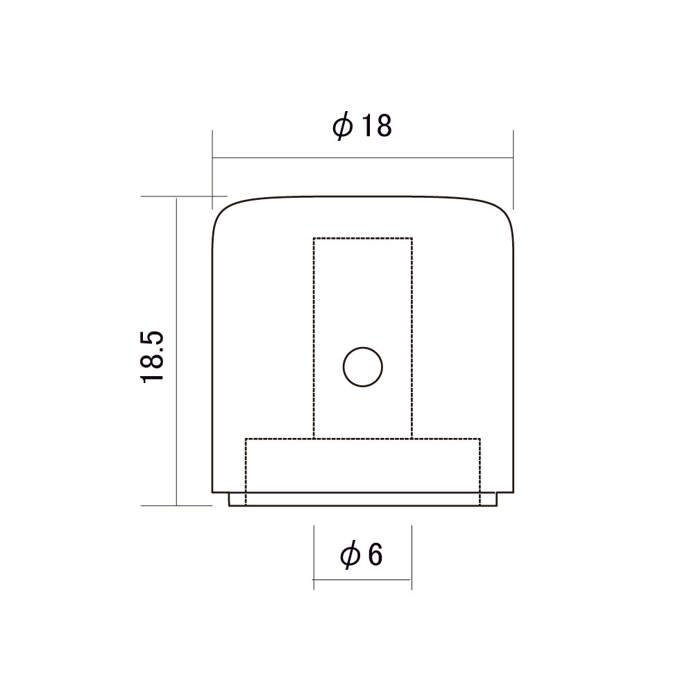 goldo KBGTN デラックスメタルノブ ニッケル サイズ詳細