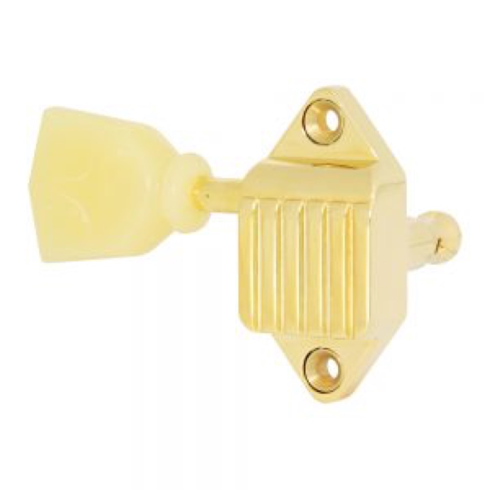goldo MWT3PG Waffle Back Tuner ギターペグ ゴールド 全体像