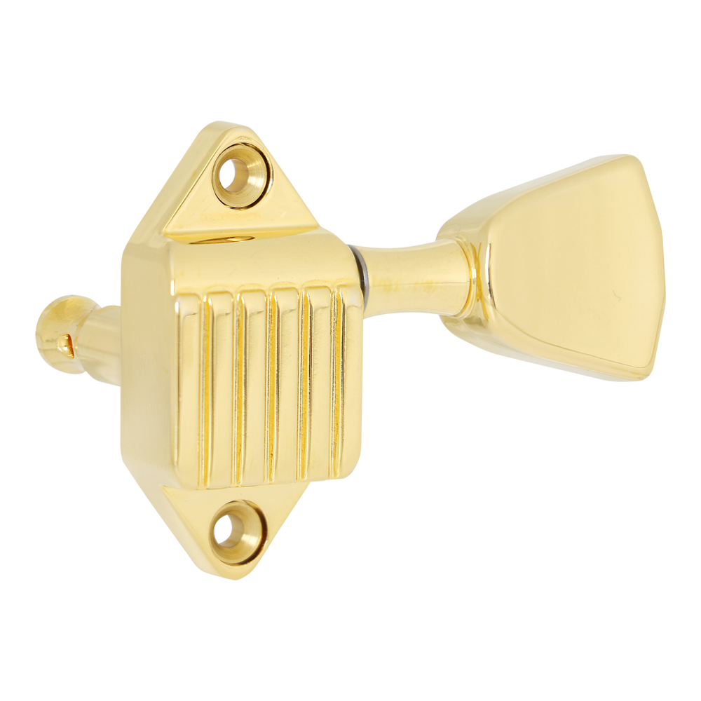 goldo MWTM3G Waffle Back Tuner ギターペグ ゴールド 全体像