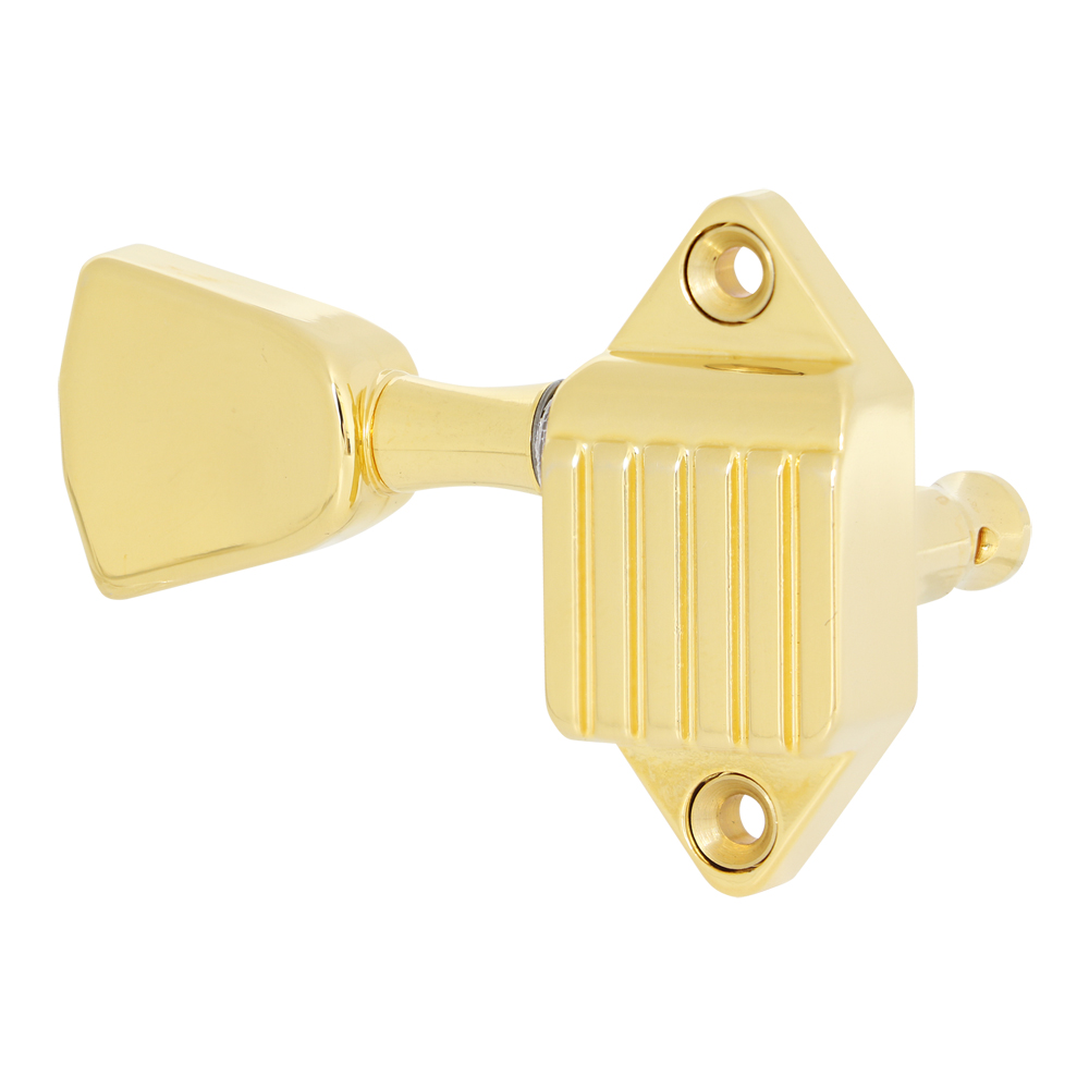 goldo MWTM3G Waffle Back Tuner ギターペグ ゴールド 全体像