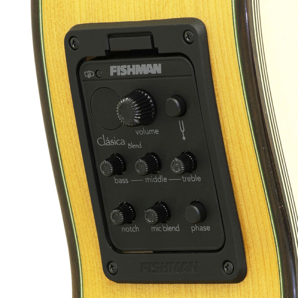 ARIA アリア A-175F-CWE エレクトリッククラシックギター ライトフォームケース付き プリアンプ