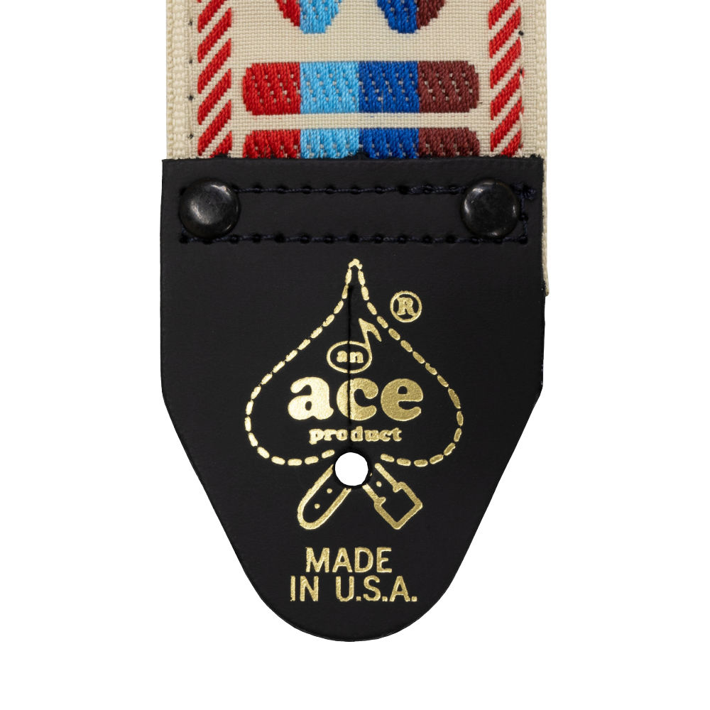 D’Andrea Ace Guitar Straps ACE-8 Big Sky ギターストラップ ストラップエンド画像