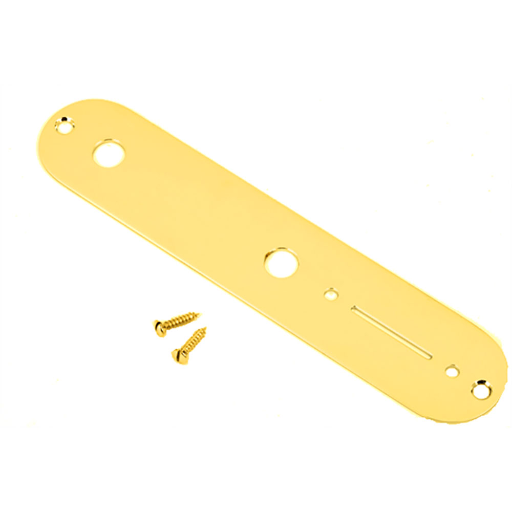 Fender Vintage Telecaster Control Plate 2-Hole Gold コントロールプレート