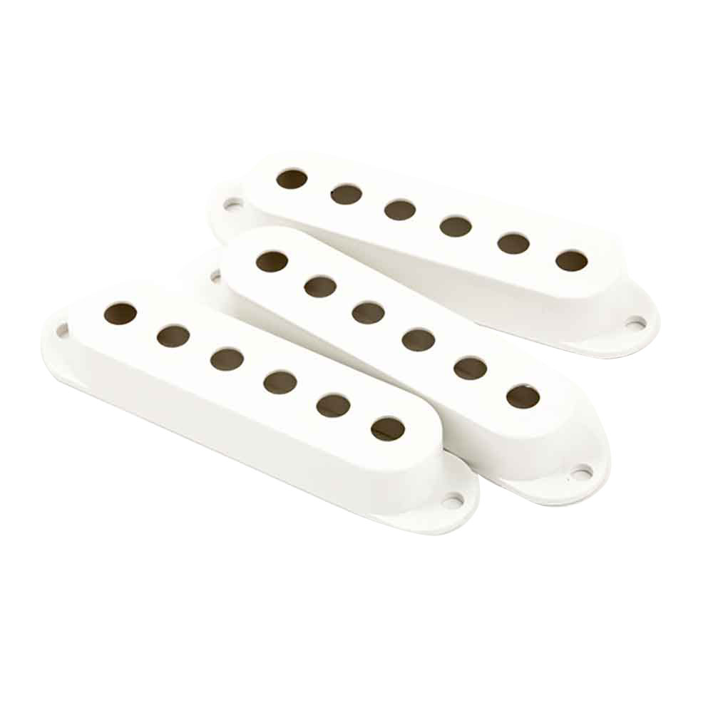 Fender Pickup Covers Stratocaster White 3 ピックアップカバー 3個セット