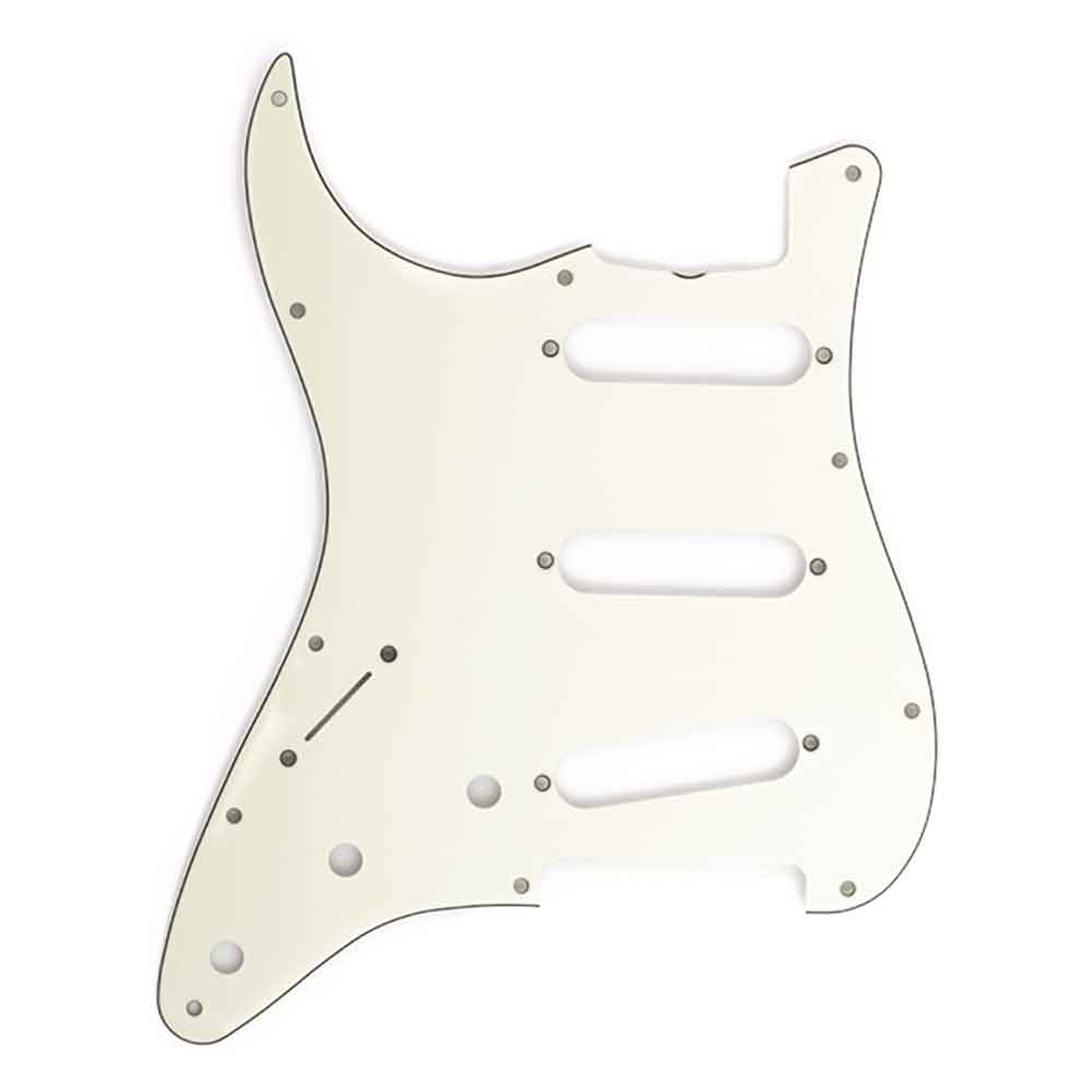 Fender Pickguard Stratocaster S/S/S Left Hand 11-Hole Vintage Mount with Truss Rod Notch Mint Green 3-Ply ピックガード
