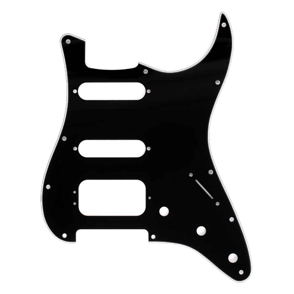 Fender Pickguard Stratocaster H/S/S 11-Hole Mount 3-Screw Mount HB Black 3-Ply ピックガード