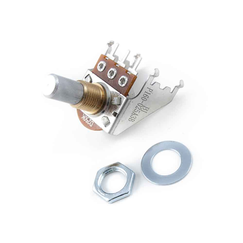 Fender 250K Audio Taper Snap-In Potentiometer Solid Shaft ポット