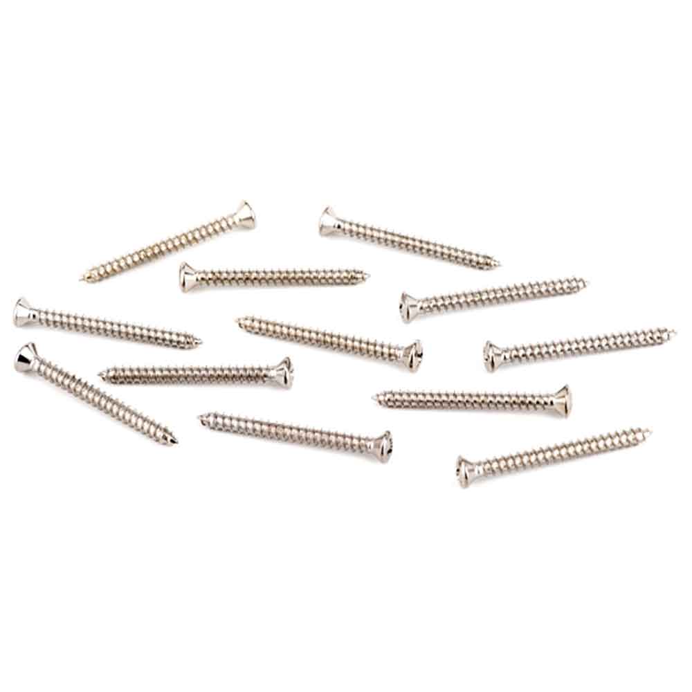 Fender Neck Plate Mounting Screws American Standard/Deluxe Guitars Sheet Metal 8 X 1-3/4" Chrome 12 スクリュー 12本セット