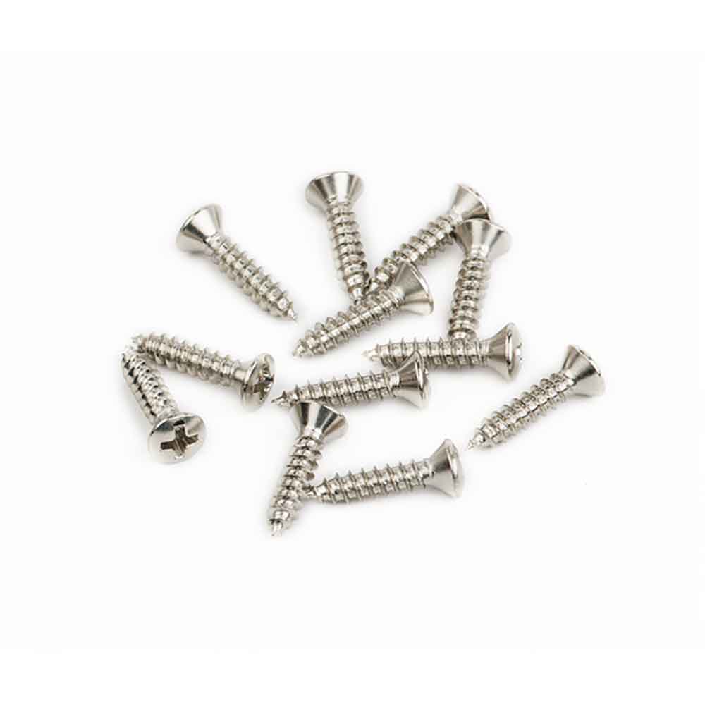 Fender Pickguard/Vintage Bridge Cover Screws Sheet Metal 4 X 1/2" Oval Head 12 スクリュー