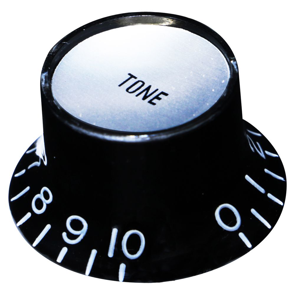 SCUD KB-130T ブラック シルバーキャップ ミリサイズ トーン コントロールノブ