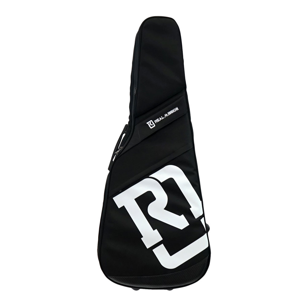 REAL MISSION(リアルミッション) Venus07-D Black 防水 アコースティックギター ケース・ギグケース・アコギケース 正面・全体像