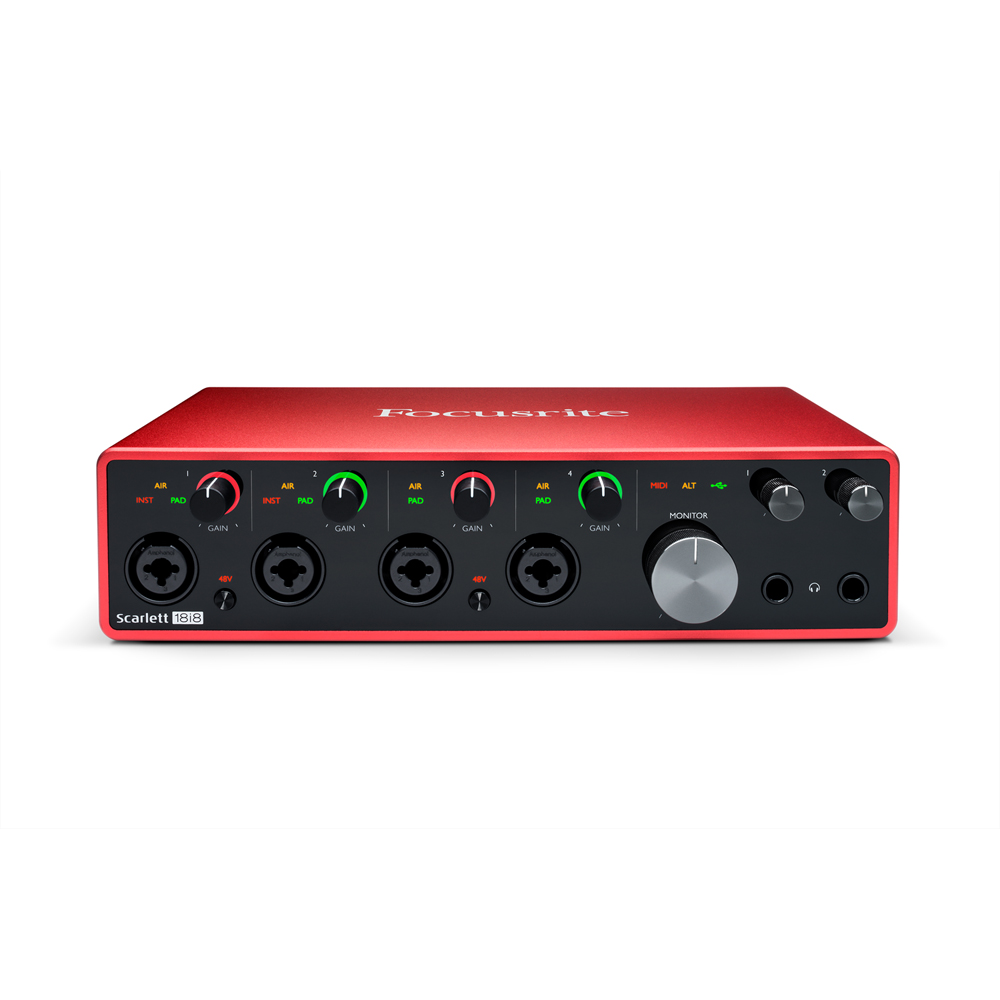 新品 Focusrite Scarlett 18i8 オーディオインターフェイス Focusrite Scarlett 18i8 3rd Gen オーディオインターフェイス