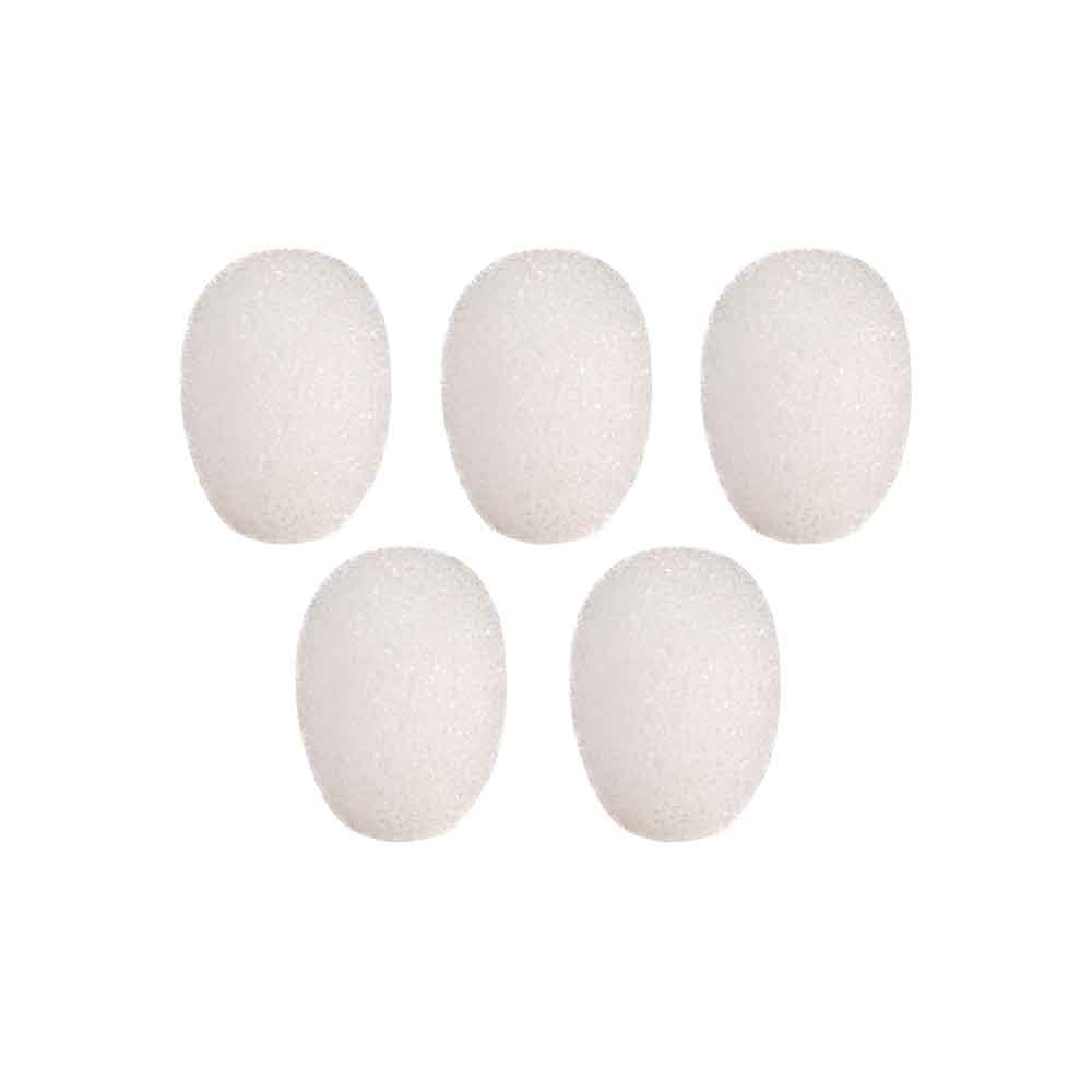 SHURE RPM40WS/W ラべリア/ヘッドセットマイクロホン用 交換パーツ フォームウィンドスクリーン 5個セット